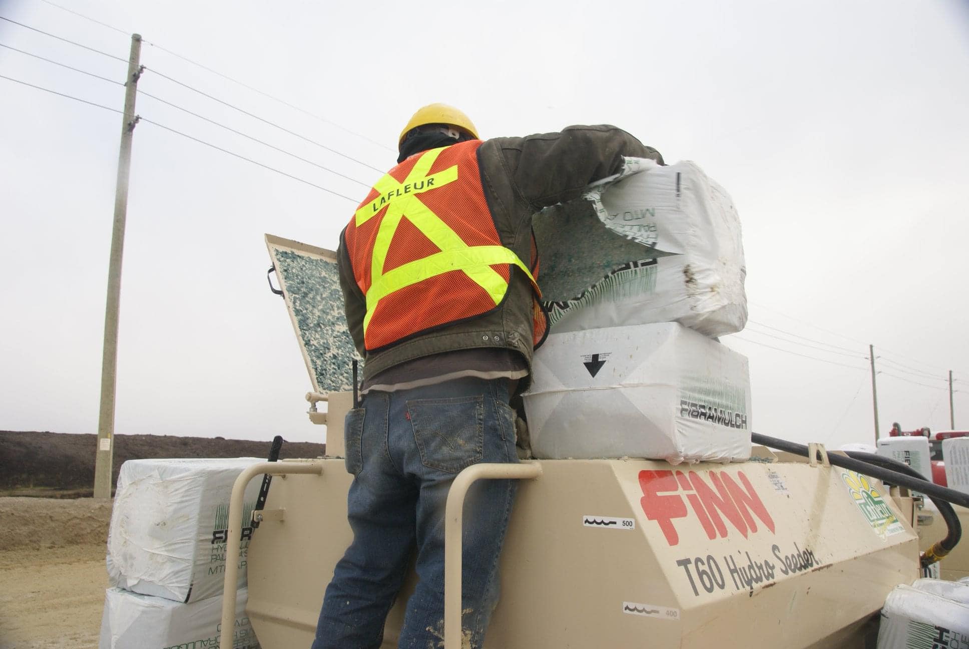 Landscaping work in progress by Lafleur Gardens crew
